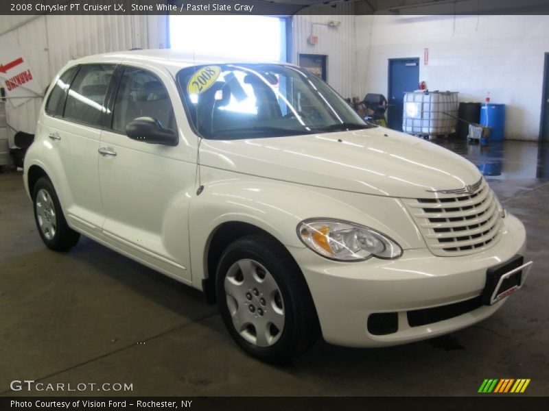 Stone White / Pastel Slate Gray 2008 Chrysler PT Cruiser LX