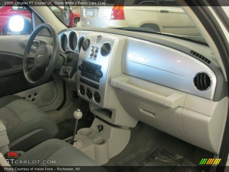 Stone White / Pastel Slate Gray 2008 Chrysler PT Cruiser LX