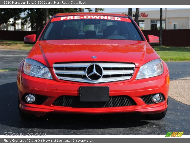 Mars Red / Grey/Black 2010 Mercedes-Benz C 300 Sport