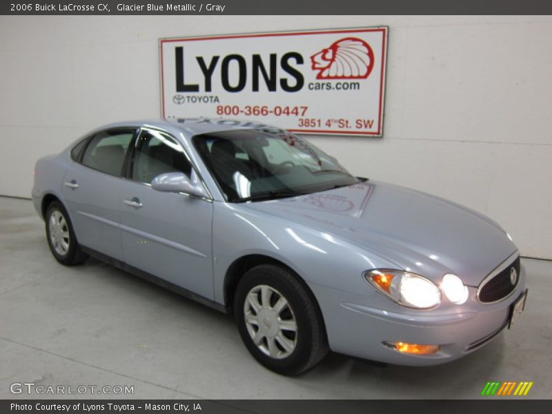 Glacier Blue Metallic / Gray 2006 Buick LaCrosse CX