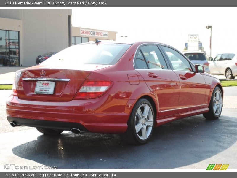 Mars Red / Grey/Black 2010 Mercedes-Benz C 300 Sport