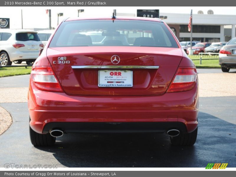 Mars Red / Grey/Black 2010 Mercedes-Benz C 300 Sport