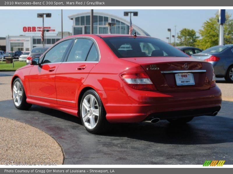 Mars Red / Grey/Black 2010 Mercedes-Benz C 300 Sport