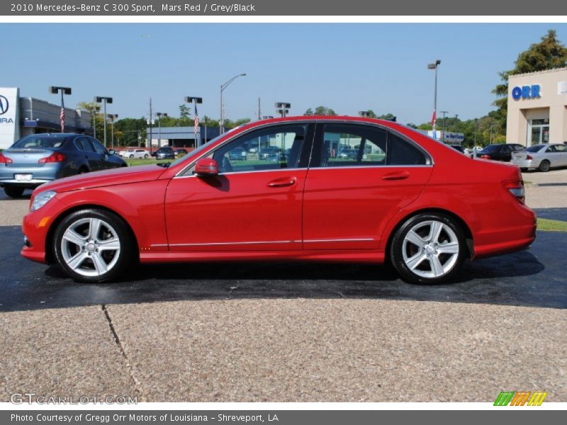 Mars Red / Grey/Black 2010 Mercedes-Benz C 300 Sport