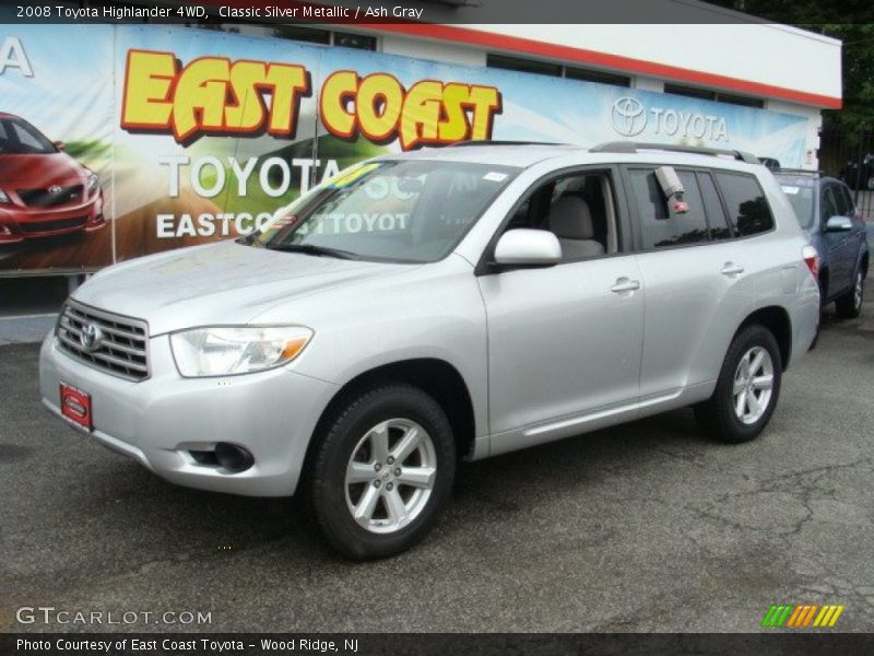 Classic Silver Metallic / Ash Gray 2008 Toyota Highlander 4WD
