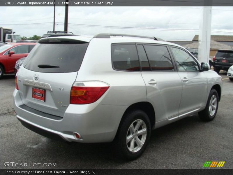 Classic Silver Metallic / Ash Gray 2008 Toyota Highlander 4WD