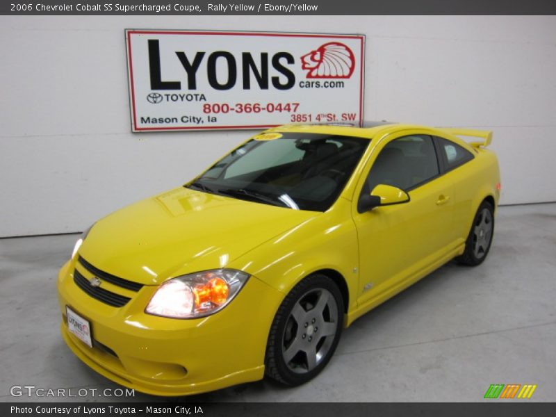 Rally Yellow / Ebony/Yellow 2006 Chevrolet Cobalt SS Supercharged Coupe