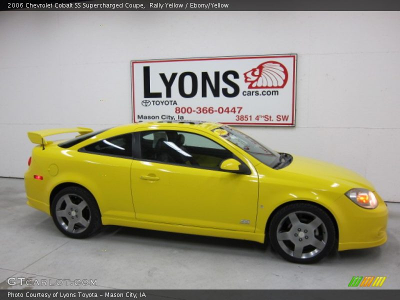 Rally Yellow / Ebony/Yellow 2006 Chevrolet Cobalt SS Supercharged Coupe