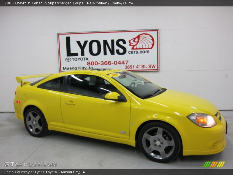 Rally Yellow / Ebony/Yellow 2006 Chevrolet Cobalt SS Supercharged Coupe