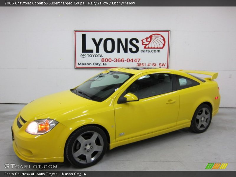 Rally Yellow / Ebony/Yellow 2006 Chevrolet Cobalt SS Supercharged Coupe