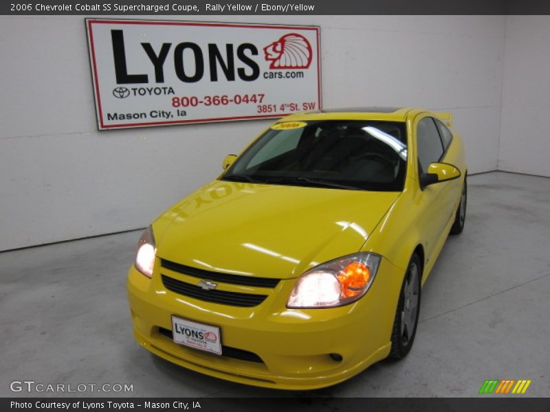 Rally Yellow / Ebony/Yellow 2006 Chevrolet Cobalt SS Supercharged Coupe