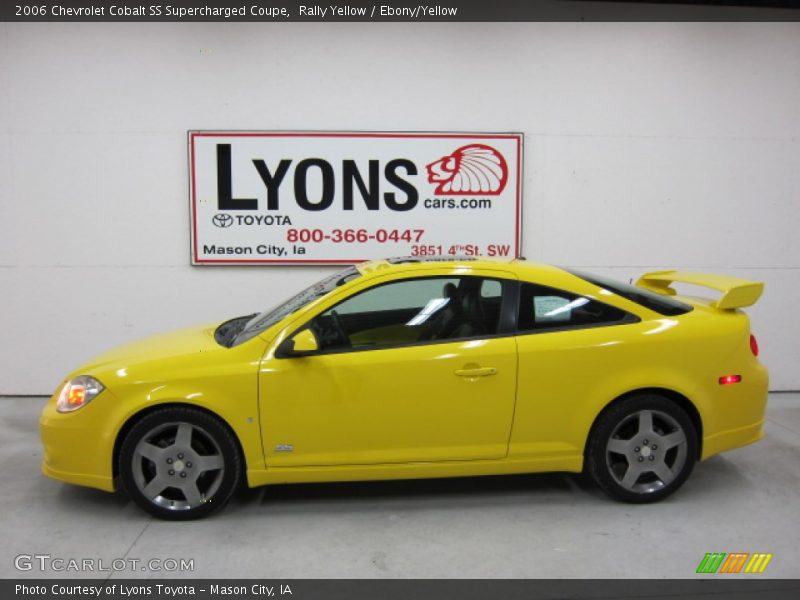 Rally Yellow / Ebony/Yellow 2006 Chevrolet Cobalt SS Supercharged Coupe