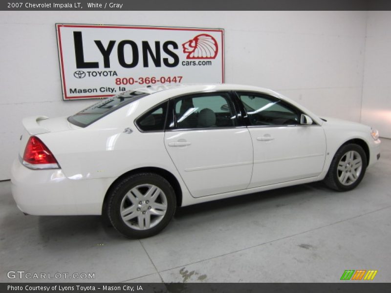 White / Gray 2007 Chevrolet Impala LT