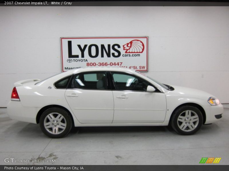 White / Gray 2007 Chevrolet Impala LT