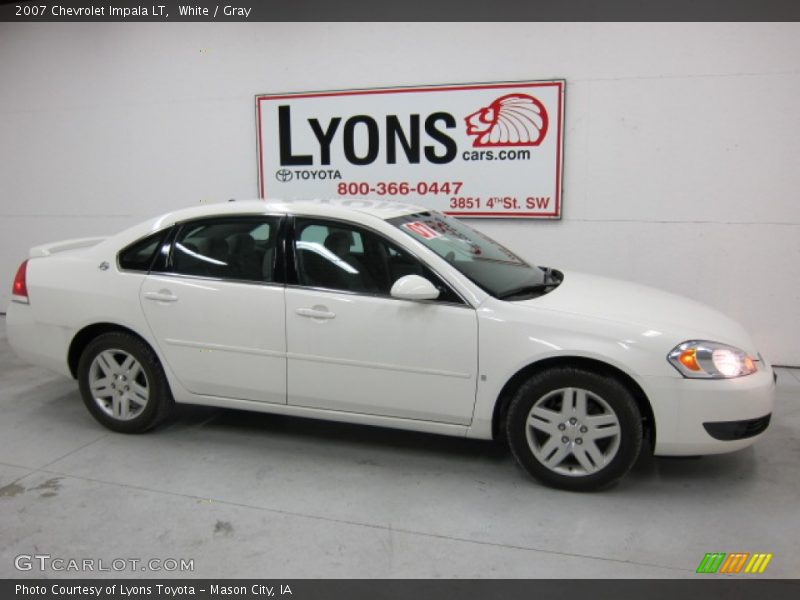 White / Gray 2007 Chevrolet Impala LT