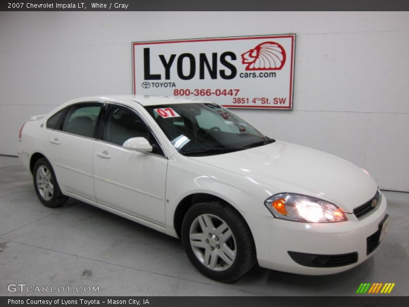 White / Gray 2007 Chevrolet Impala LT
