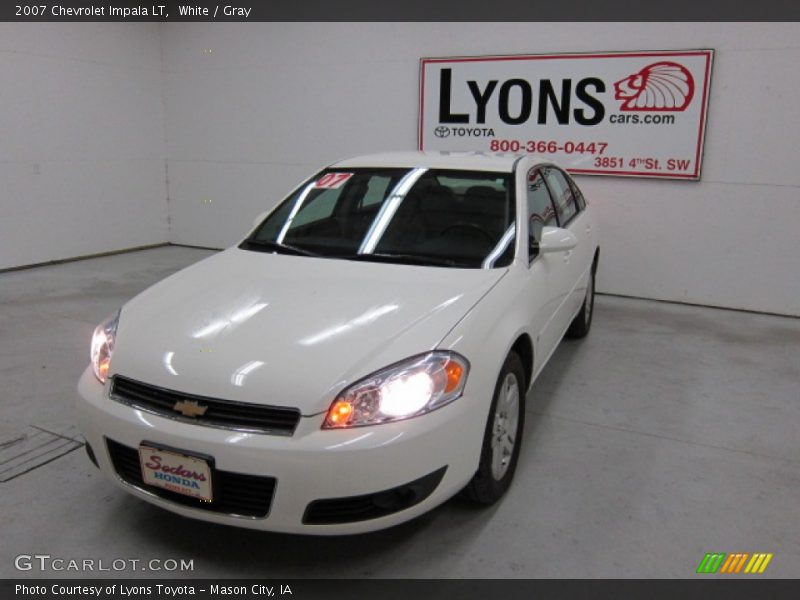 White / Gray 2007 Chevrolet Impala LT