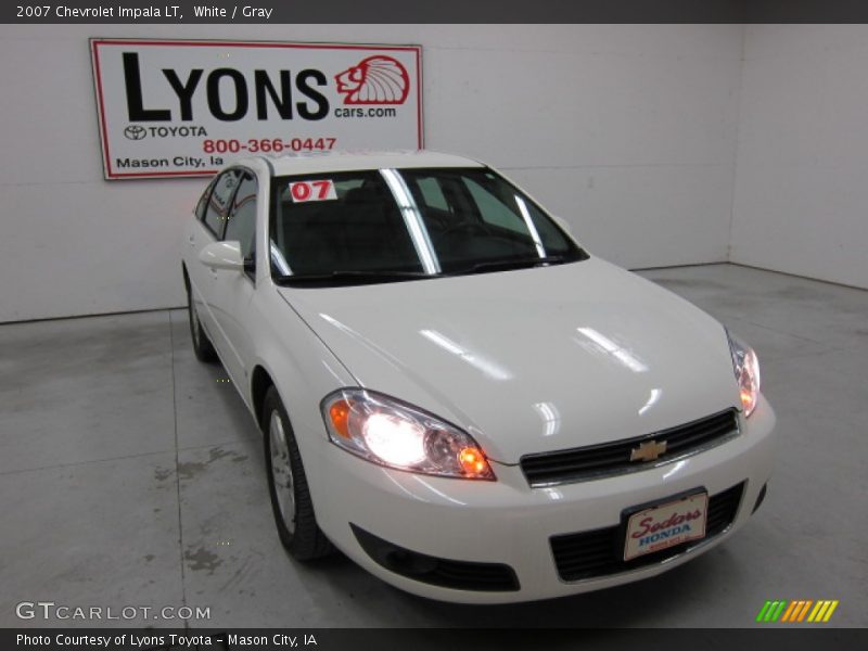 White / Gray 2007 Chevrolet Impala LT