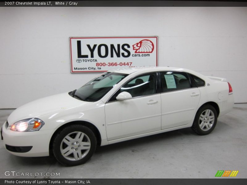 White / Gray 2007 Chevrolet Impala LT