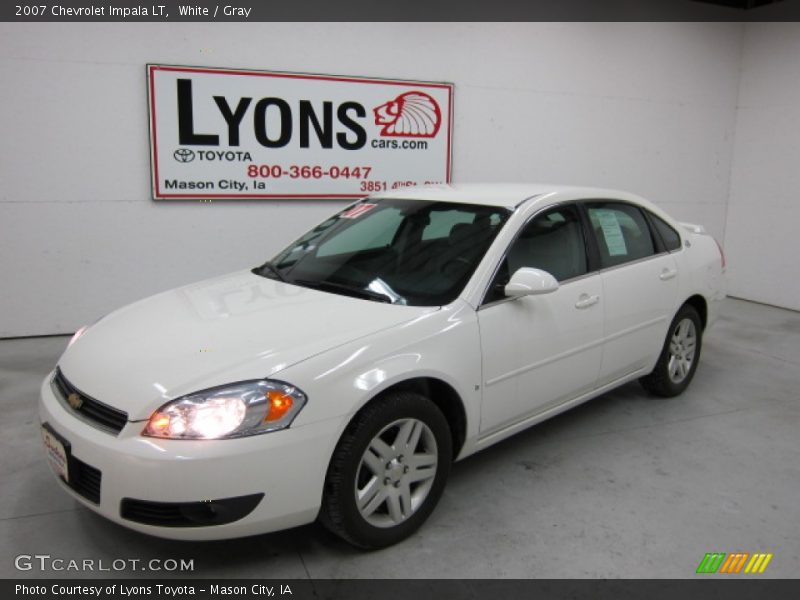 White / Gray 2007 Chevrolet Impala LT