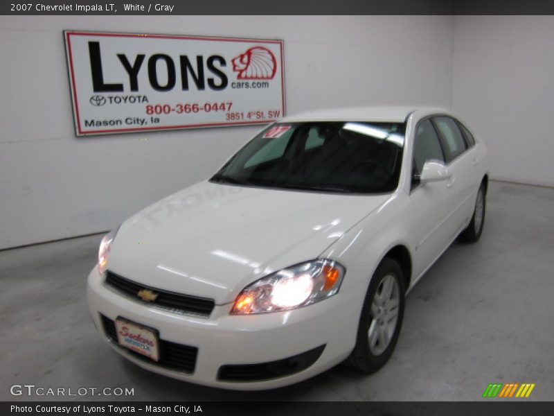 White / Gray 2007 Chevrolet Impala LT