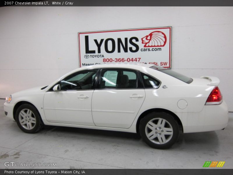 White / Gray 2007 Chevrolet Impala LT
