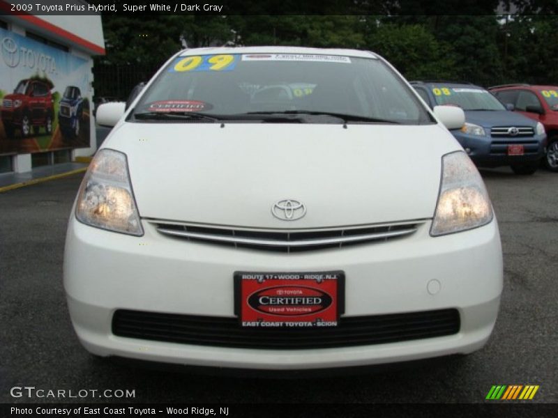 Super White / Dark Gray 2009 Toyota Prius Hybrid