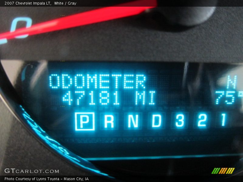 White / Gray 2007 Chevrolet Impala LT