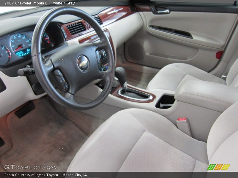 White / Gray 2007 Chevrolet Impala LT