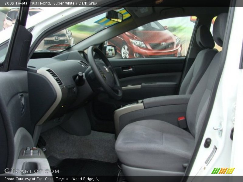 Super White / Dark Gray 2009 Toyota Prius Hybrid