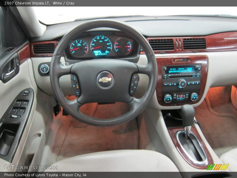 White / Gray 2007 Chevrolet Impala LT
