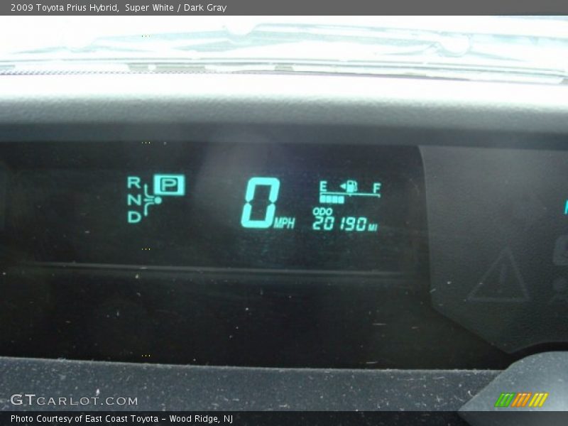 Super White / Dark Gray 2009 Toyota Prius Hybrid