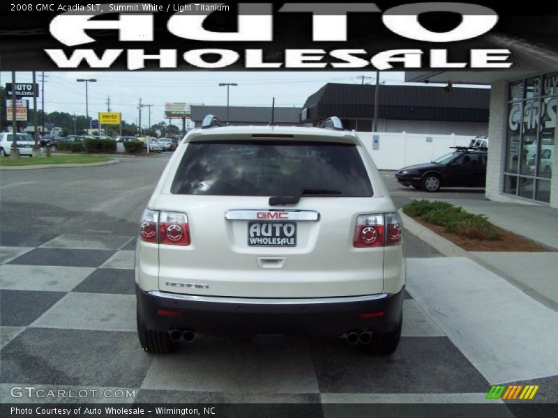 Summit White / Light Titanium 2008 GMC Acadia SLT