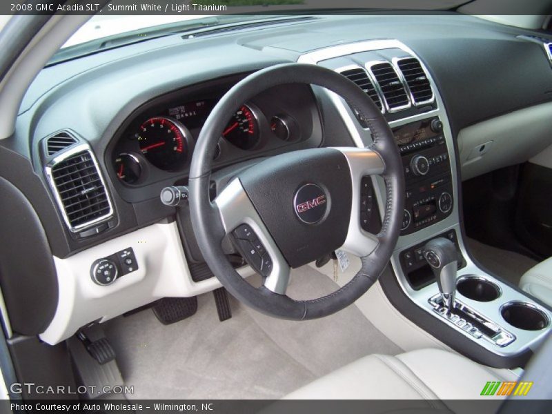 Summit White / Light Titanium 2008 GMC Acadia SLT