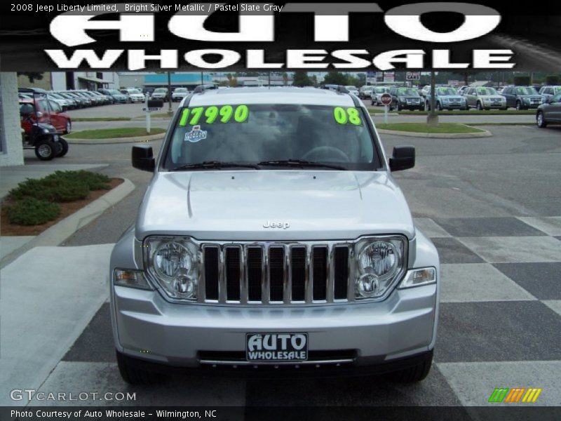 Bright Silver Metallic / Pastel Slate Gray 2008 Jeep Liberty Limited