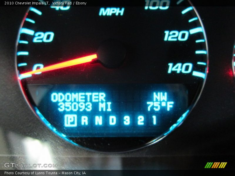 Victory Red / Ebony 2010 Chevrolet Impala LT