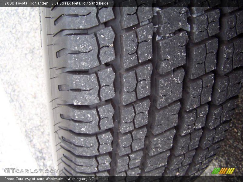 Blue Streak Metallic / Sand Beige 2008 Toyota Highlander