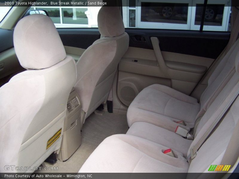 Blue Streak Metallic / Sand Beige 2008 Toyota Highlander