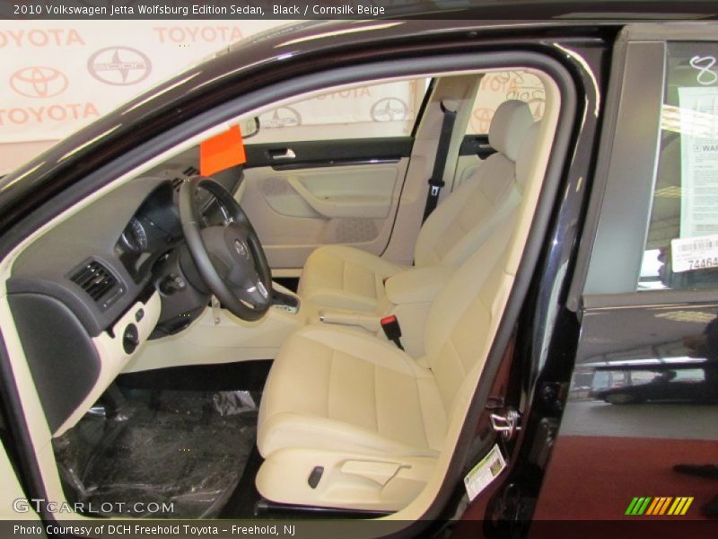 Black / Cornsilk Beige 2010 Volkswagen Jetta Wolfsburg Edition Sedan