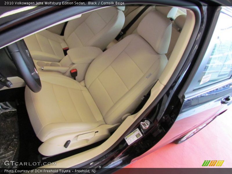 Black / Cornsilk Beige 2010 Volkswagen Jetta Wolfsburg Edition Sedan