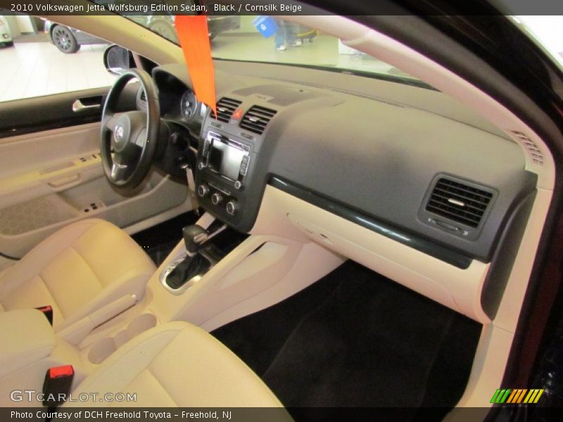 Black / Cornsilk Beige 2010 Volkswagen Jetta Wolfsburg Edition Sedan