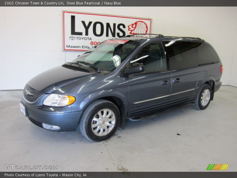 Steel Blue Pearlcoat / Navy Blue 2002 Chrysler Town & Country LXi