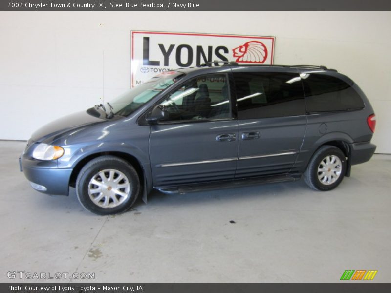 Steel Blue Pearlcoat / Navy Blue 2002 Chrysler Town & Country LXi