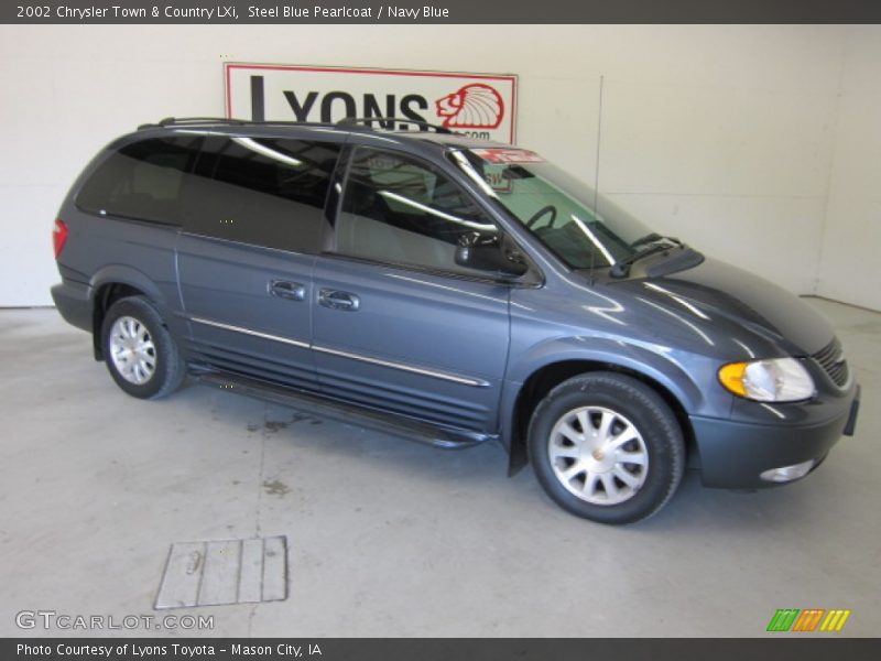 Steel Blue Pearlcoat / Navy Blue 2002 Chrysler Town & Country LXi