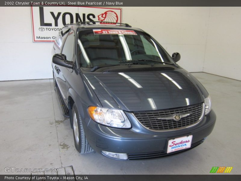 Steel Blue Pearlcoat / Navy Blue 2002 Chrysler Town & Country LXi