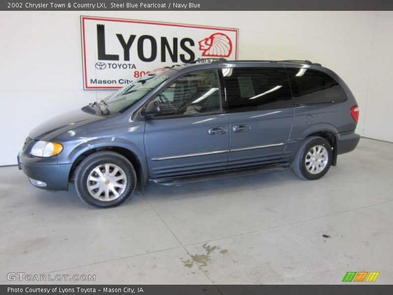 Steel Blue Pearlcoat / Navy Blue 2002 Chrysler Town & Country LXi