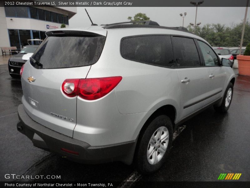 Silver Ice Metallic / Dark Gray/Light Gray 2012 Chevrolet Traverse LS