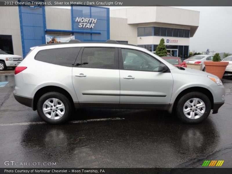 Silver Ice Metallic / Dark Gray/Light Gray 2012 Chevrolet Traverse LS