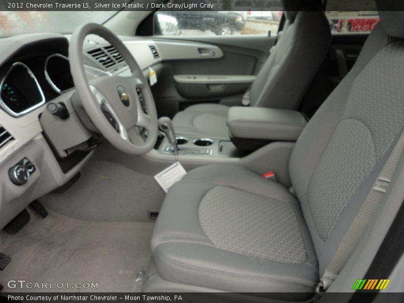  2012 Traverse LS Dark Gray/Light Gray Interior