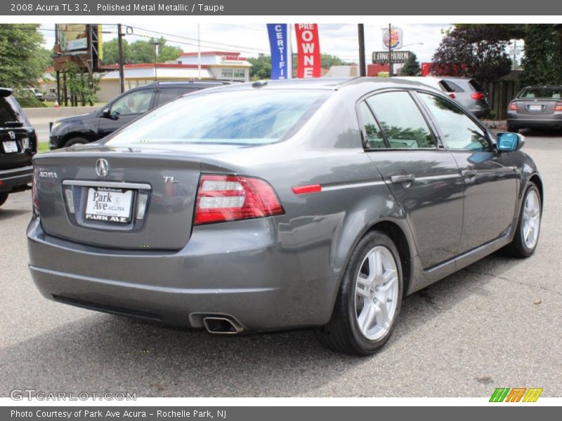 Polished Metal Metallic / Taupe 2008 Acura TL 3.2